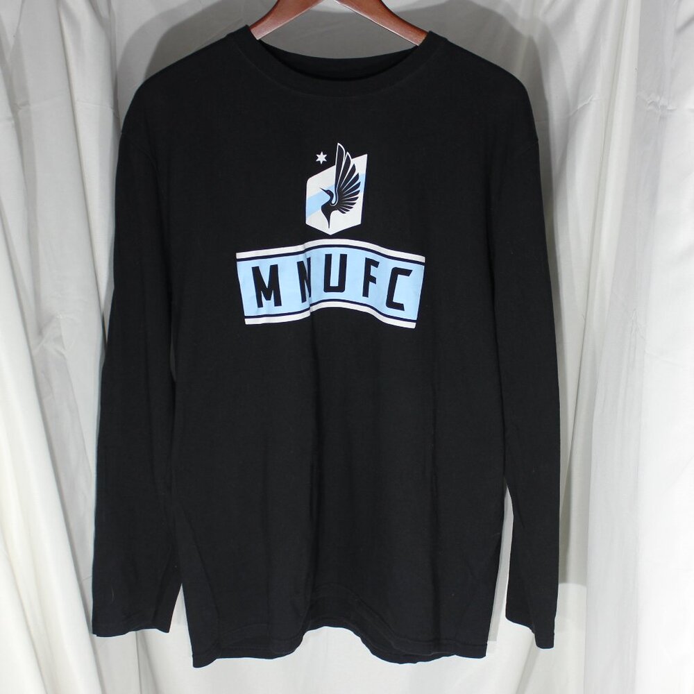 Fanatics Minnesota United FC Team Arch Knockout Long Sleeve Black T-Shirt - XL